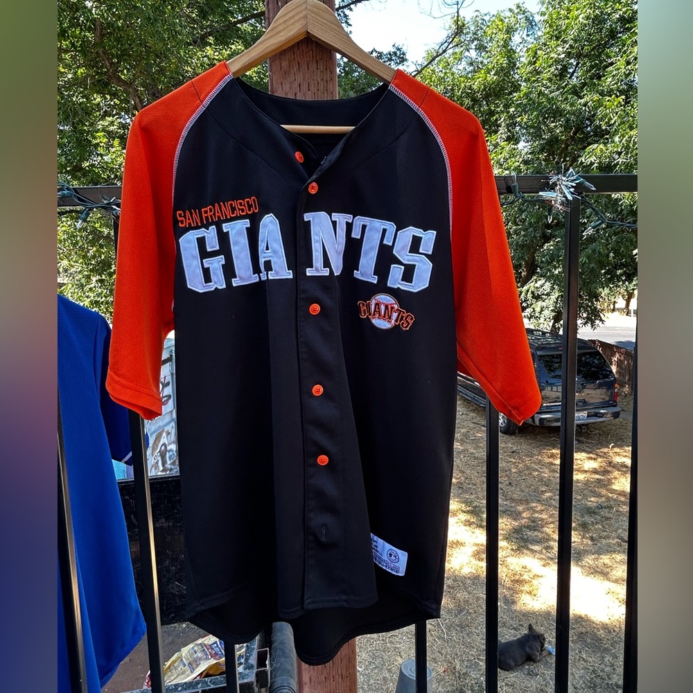 San Francisco Giants Black and Orange Jersey M